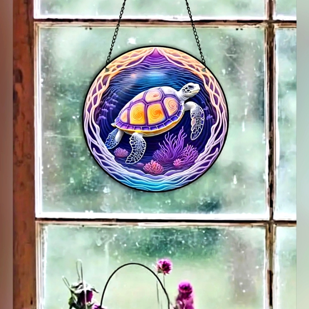 Sea Turtle Suncatcher- Acrylic